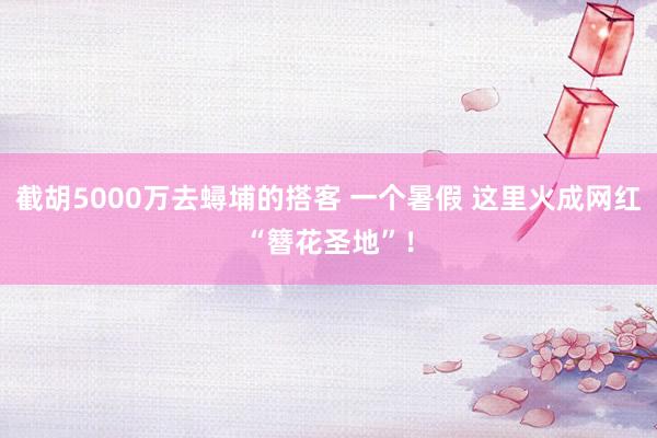 截胡5000万去蟳埔的搭客 一个暑假 这里火成网红“簪花圣地”!
